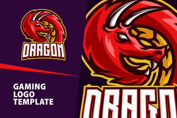 Creating a Bold Identity with Red Dragon Mascot Gaming Logo Design