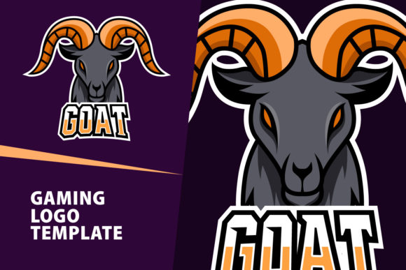 Creative Goat Mascot for Gaming Logos