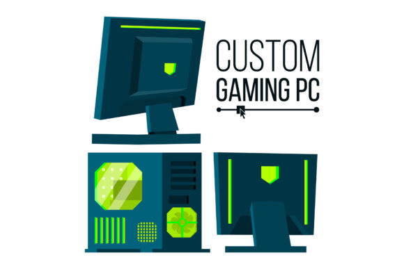 Custom Gaming PC Vector: A Modern Custom Build for Personal Computers