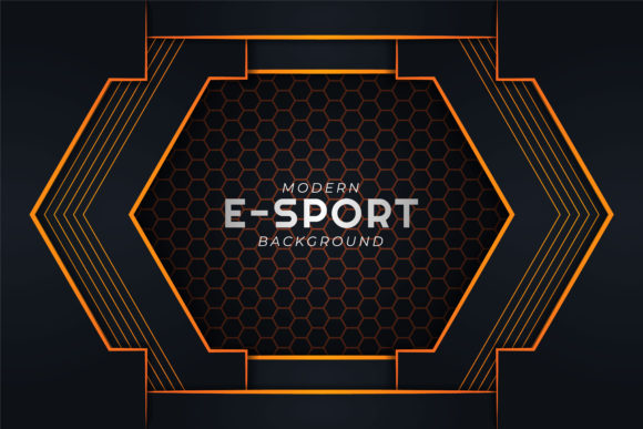 Enhancing Your E-Sport Brand with the Orange Dark Background