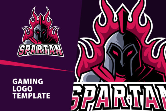 Explore the Versatility of Spartan Mascot Gaming Logo Design