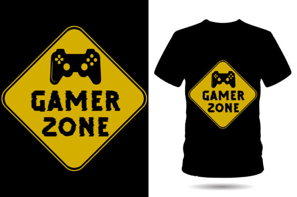 Gamer Zone: A Bold T-Shirt Design for Gamers