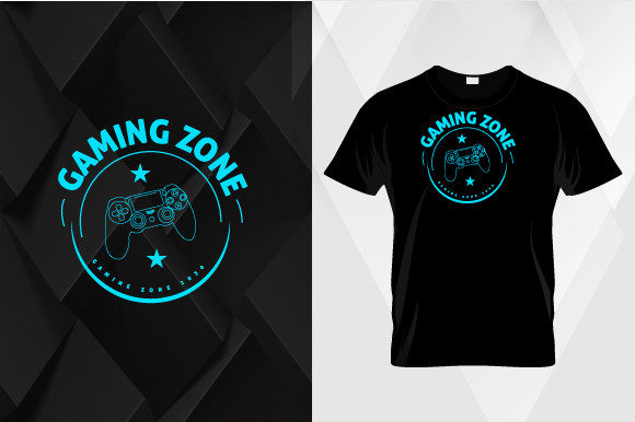 Gaming Creative T-Shirt Design: A Vector Illustration Asset for California Surf Culture