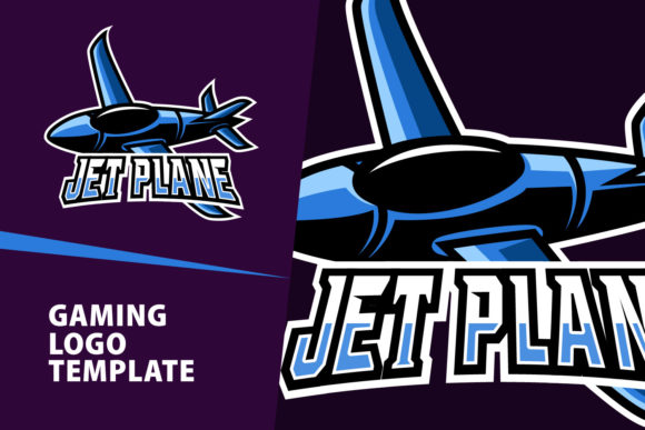 Jet Plane Mascot Gaming Logo Design: A Dynamic Branding Solution