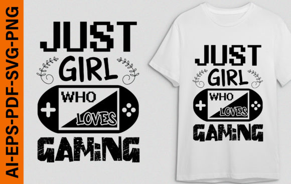 Just Girl Who Loves Gaming: A Versatile Digital Art Collection for Creative Projects