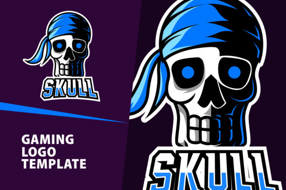 Pirate Skull Mascot for Gaming Logos