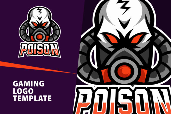 Poison Mascot Gaming Logo Design: A Bold and Versatile Branding Solution