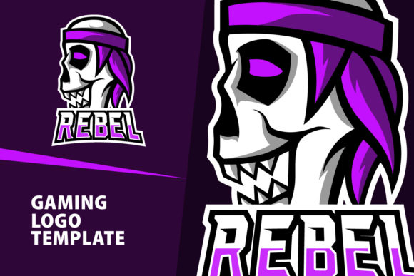 Rebel Mascot Gaming Logo Design: A Bold and Versatile Branding Solution