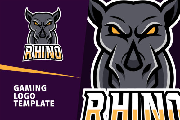 Rhino Mascot Gaming Logo Design: A Versatile Asset for Esports and Beyond