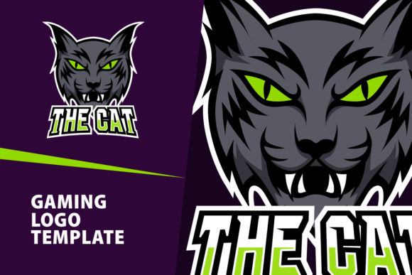 Unleash Creativity with Cat Mascot Gaming Logo Design