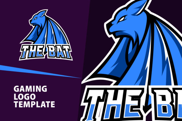 Unleash Your Gaming Brand with Bat Mascot Gaming Logo Design