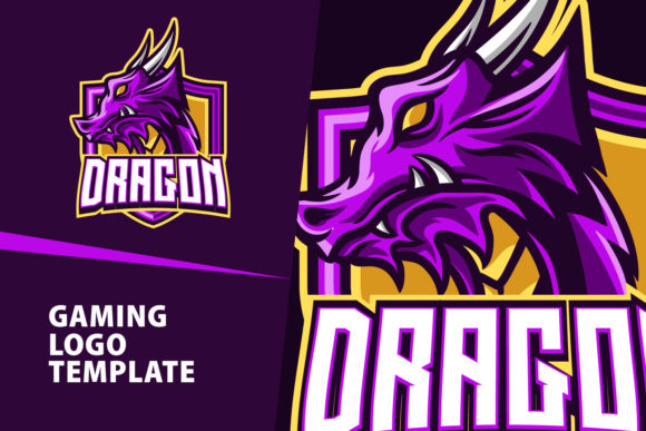 Unlocking Creativity with Purple Dragon Mascot Gaming Logo Design