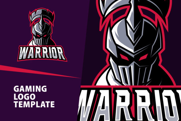 Warrior Mascot Gaming Logo Design: A Versatile Solution for Modern Creators